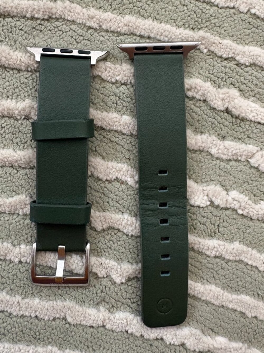 MOMENT Genuine Leather Apple Watch Band - Forest / Olive Green